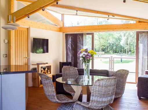 Open plan lounge dining and kitchen area