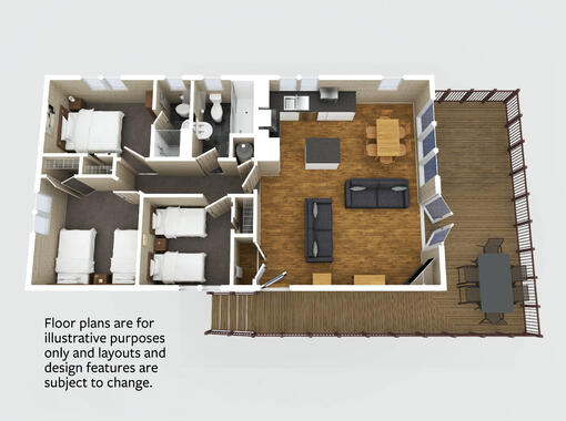 Floor plan of Haddon Classic Vogue 3