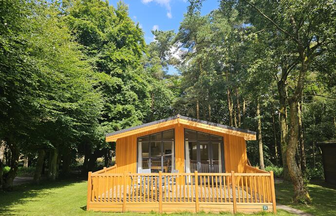 Lodge with large feature windows